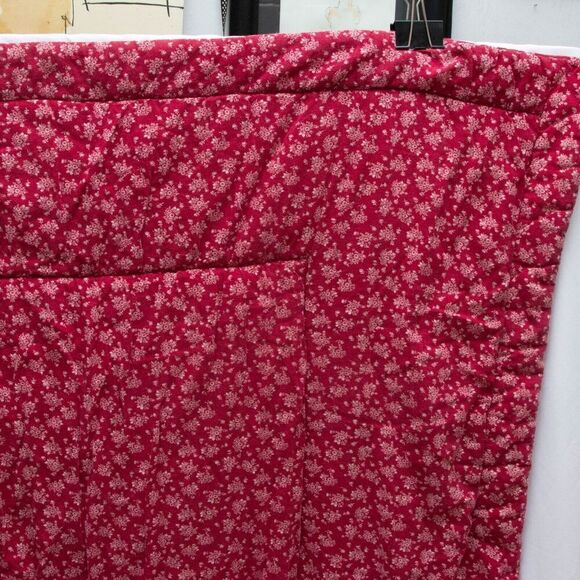 Vgt Hand Sewn Stitched Red BlueBaby Quilt Blanket Sleeping 3D Dog Hearts 50"x40" - Picture 9 of 11